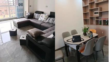 家具家电齐全!街心花园3室2厅精装房出租!